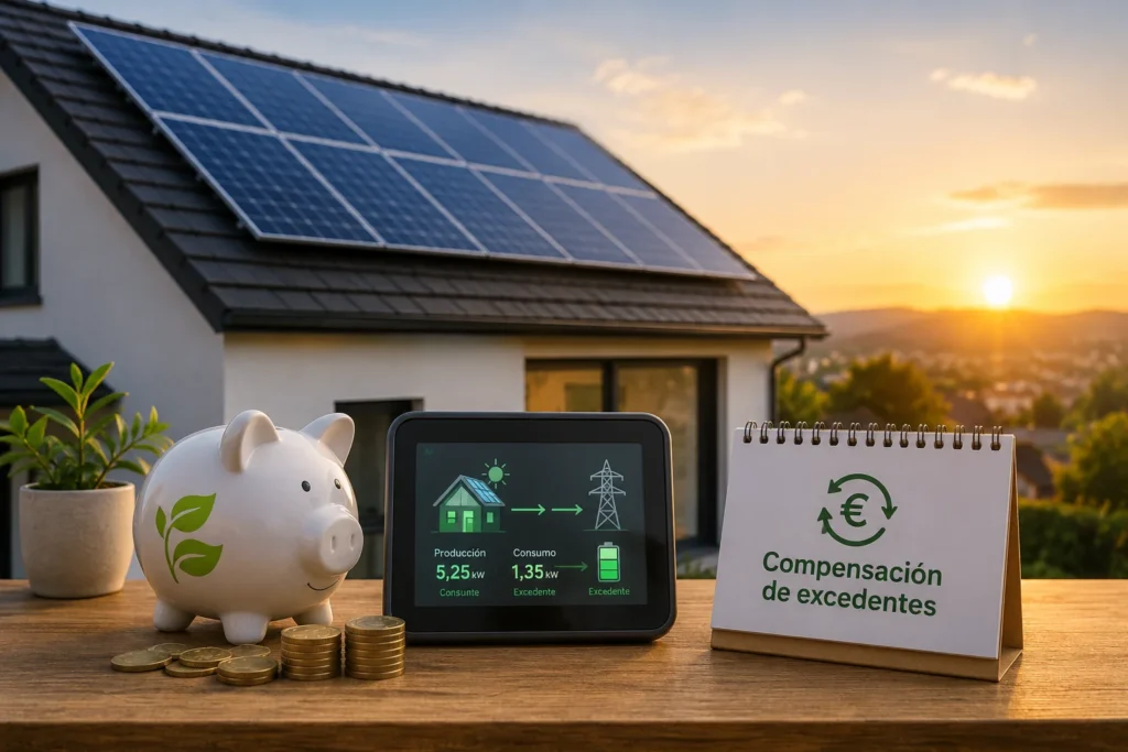 Compensación de excedentes solares: cómo aprovechar la energía que no consumes